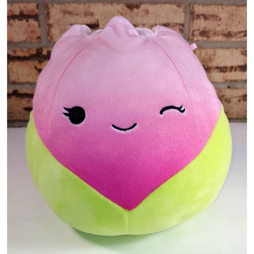 Bridgie - 8in. Stuffed/Plush Squishmallows Tulip - Pink/Green